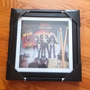 Kiss Band Photo, Ticket Stub, and Drumsticks set